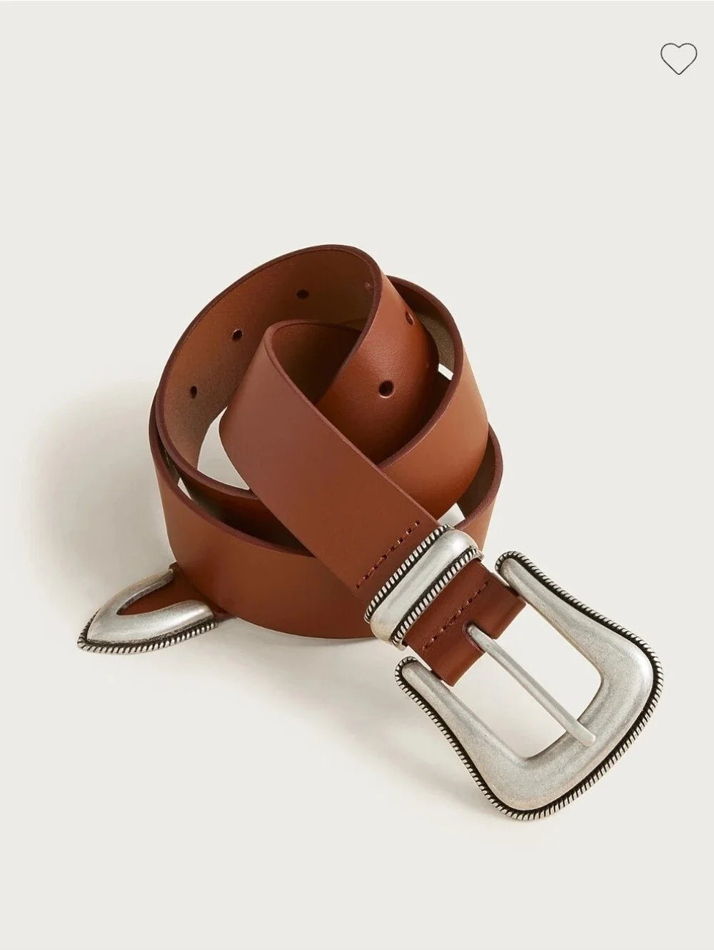 NWT J. Crew Western buckle belt in Italian leather, XS